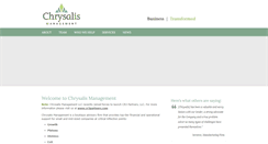 Desktop Screenshot of chrysalismgmt.com